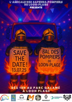 Bal des pompiers de loon plage le 13 juillet à Loon Plage